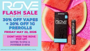 rove pop up and flash sale may 22