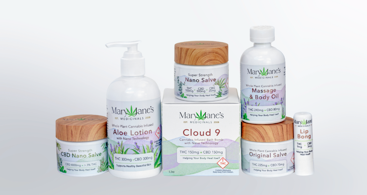 HT product category images – topicals shop topicals at HighTops cannabis dispensary featuring Mary Jane's Medicinals